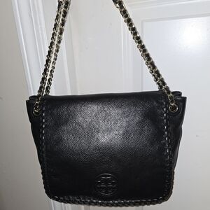 Tory Burch Black Leather Shoulder Bag